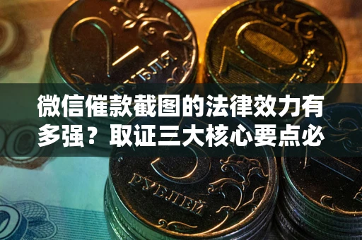 济南微信催款截图的法律效力有多强？取证三大核心要点必须知道！