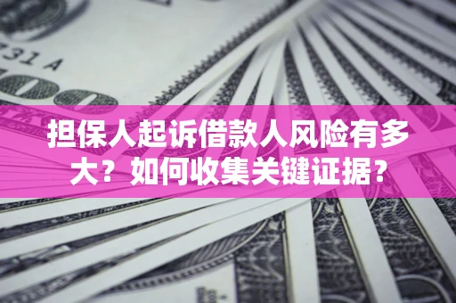 济南担保人起诉借款人风险有多大？如何收集关键证据？