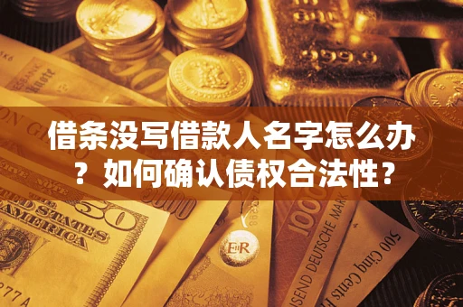 济南借条没写借款人名字怎么办？如何确认债权合法性？