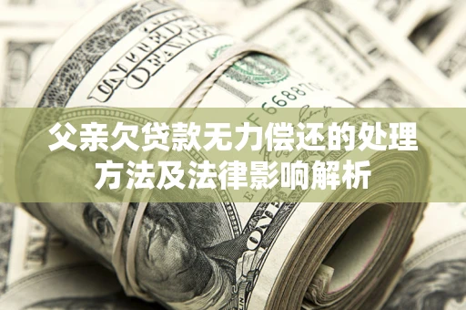 济南父亲欠贷款无力偿还的处理方法及法律影响解析